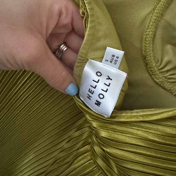 NWT Hello Molly Chase the Blues Midi Midi Dress (Green) - Picture 5 of 9